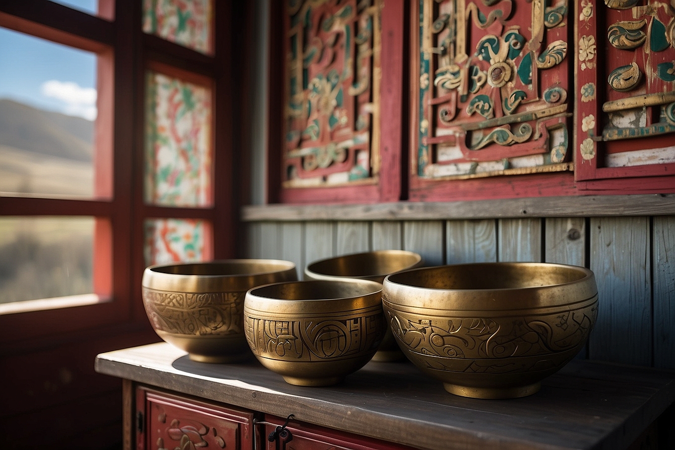 Soud therapy with tibetan singing bowls